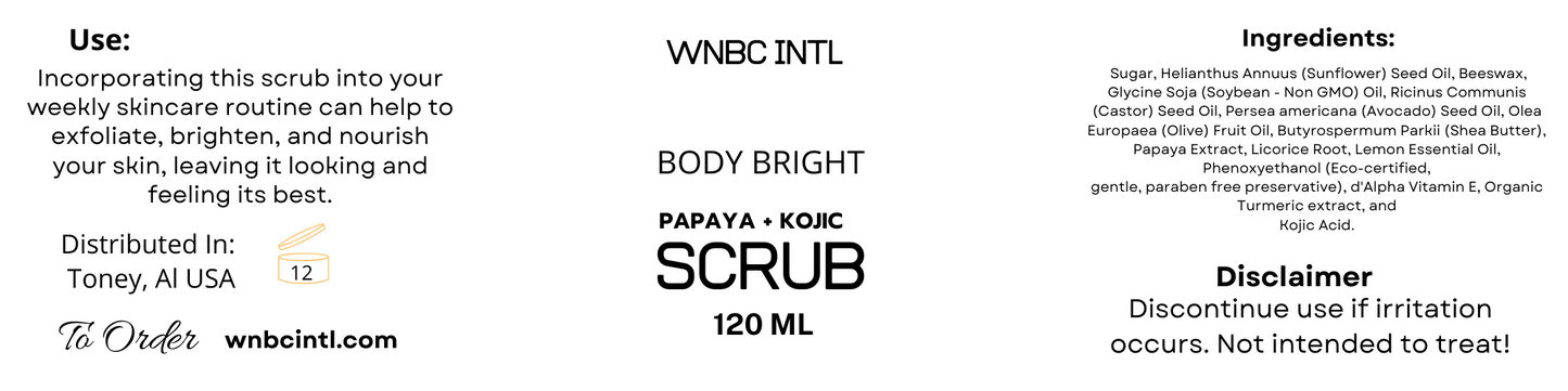 Body Bright Papaya & Kojic Scrub