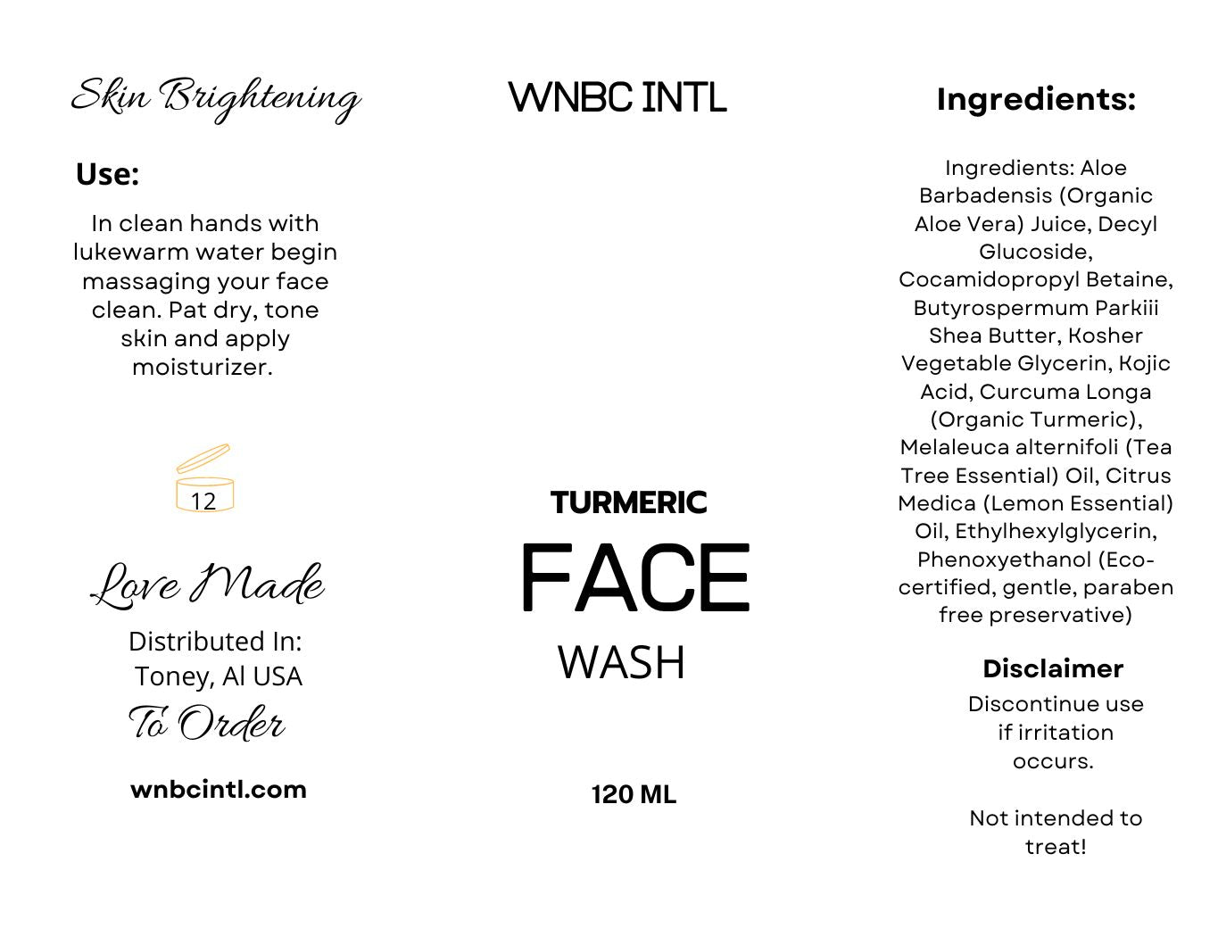 Turmeric Face Wash